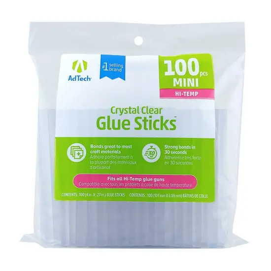 Mini Hot Glue Sticks, 1pack ,100 pieces, Clear {1}