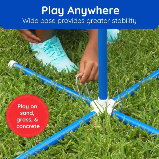 Yard Games for Adults and Kids - Outdoor Polish Horseshoes Game Set for Backyard and Lawn with Frisbee, Bottle Stands, Poles and Storage Bag﻿, Easter Basket Stuffers Gifts for Kids. {3}