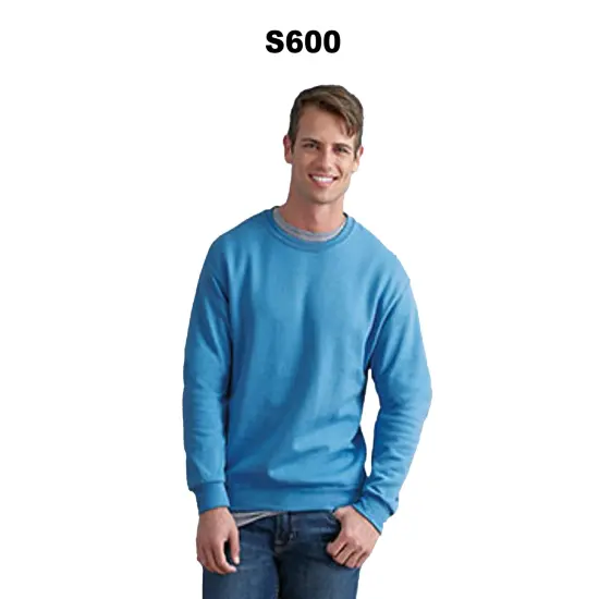 Champion&reg; Powerblend Crewneck Sweatshirt Navy {3}