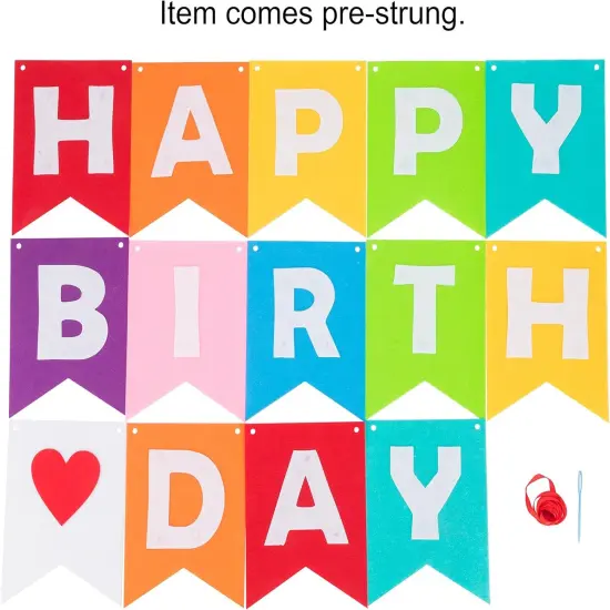 Rainbow Birthday Garland {6}