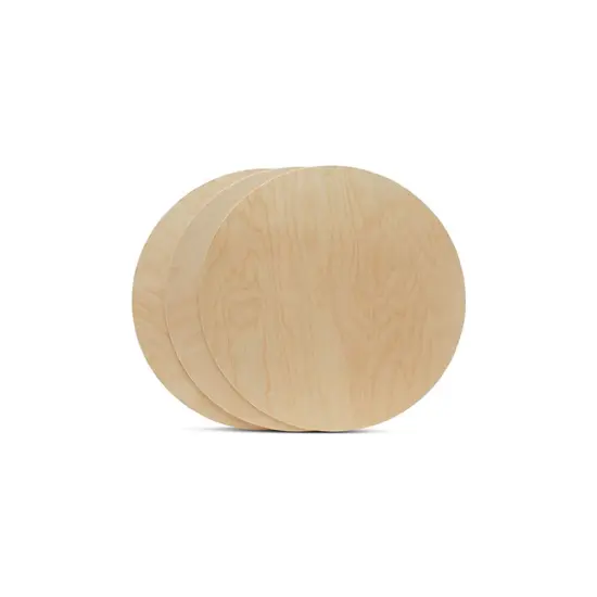 Wood Circle Discs 5 inch, 4 Thicknesses, Unfinished Birch Rounds | Woodpeckers {3}