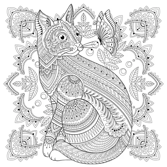 My Cat Mandala Coloring Book-Softcover {3}