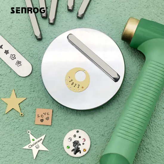 Bench Block for Jewelry Making, No-Rebound Steel Block, Dia:3'' Height: 9/16'', Jewelry Metal Stamping Tools for Jewelry Making & Metal Stamping, Alloy Steel, Mirror Surface, Chrome-Plating {3}