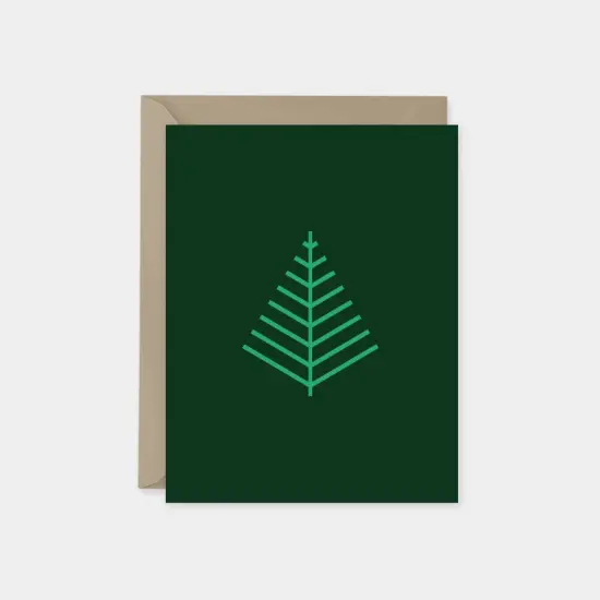 Minimalist Holiday Line Art Card No. 2, {1}