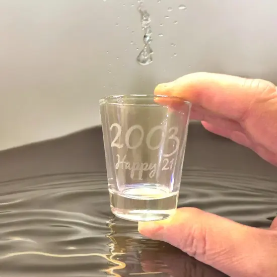 2oz 2003 Happy 21 Shot Glass Birthday {3}