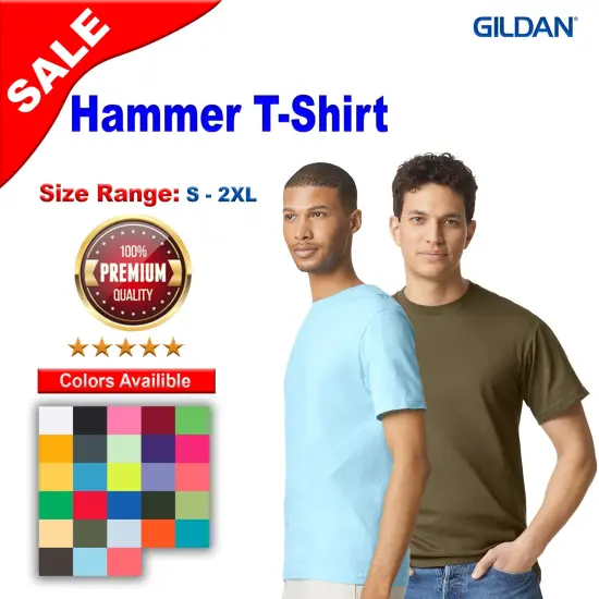 Gildan&reg; Hammer Short Sleeve Crew-Neck T-Shirt Deep Royal {2}