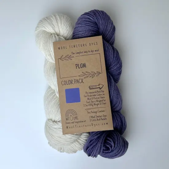Wool Tincture Dye Color Packs Plum {1}