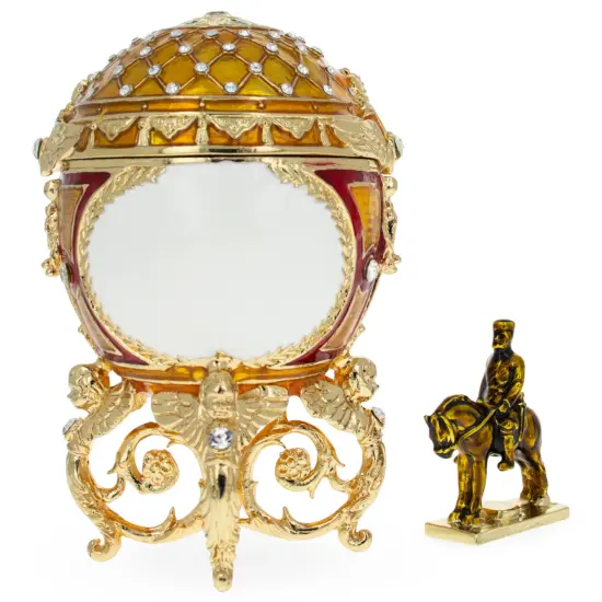 1910 Alexander III Equestrian Royal Imperial Easter Egg {1}