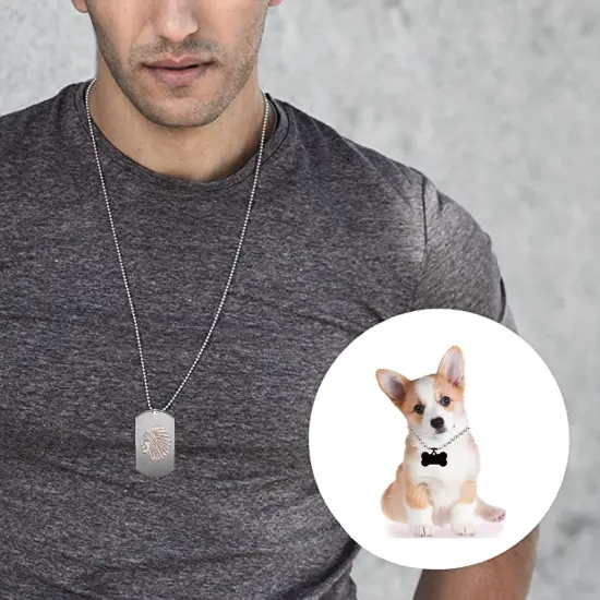 55 FT Stainless Steel Ball Chain, Necklace Chain Ball Bead, Bead Chain Ball Chain Bulk Bead Chain with 100 Pcs Matching Connectors Clasps for Necklace Hanging, Dog Tag, DIY Crafts, 2.0mm Diameter {4}