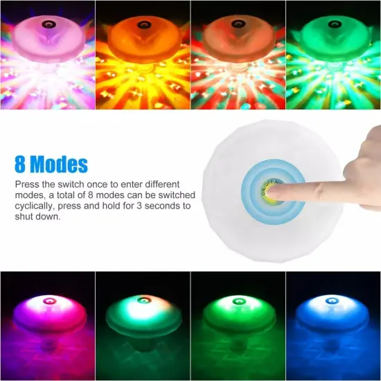 6 LED Solar Power String Lights Outdoor Patio Pathway Decor Mushroom Fairy Lamp {3}