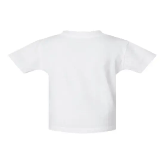 Rabbit Skins&reg; Infant Fine Jersey Short Sleeve Crew Neck Tee - 3322 White {2}