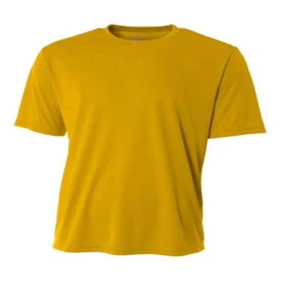 A4&reg; Men's Cooling Performance Crewneck Short Sleeve T-Shirt Gold {1}