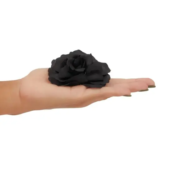 50 Pack Stemless Artificial Silk Roses Black {2}