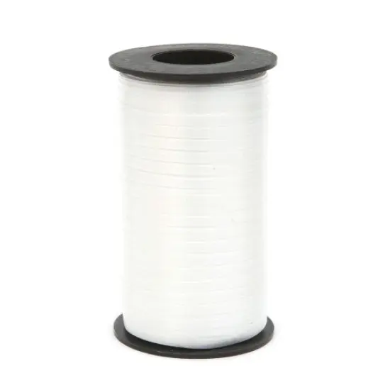 Berwick 1 01 3/16" Wide Splendorette Crimped Curling Ribbon for Gift Wrapping and Hair Bows, 500-Yard Spool, White {1}
