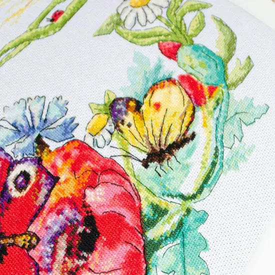 Counted Cross-stitch kit - Summer wreath {5}