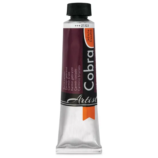 Cobra Artist Water Mixable Oil Paint - Burnt Carmine, 40 ml tube {1}