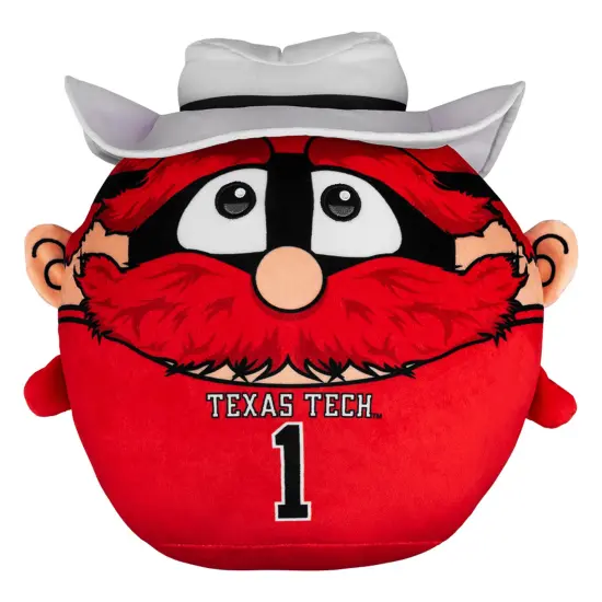 Sleep Squad Texas Tech Red Raiders Raider Red 12" Mascot Kiri Cloud Plushie {1}