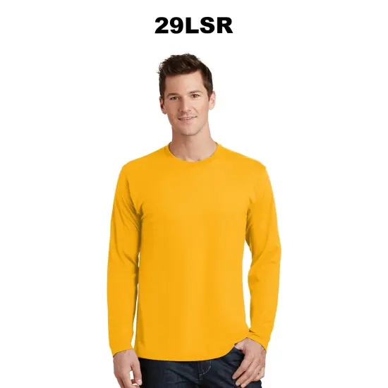 JERZEES&reg; Dri-Power Crewneck Slim Fit Long Sleeve 50/50 T-Shirt True red {3}