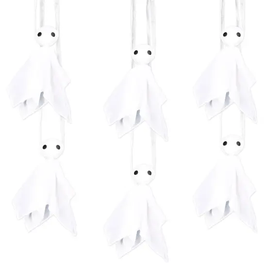 Beistle - Fabric Hanging Ghosts - 8&frac12;" - 12 Pack {1}