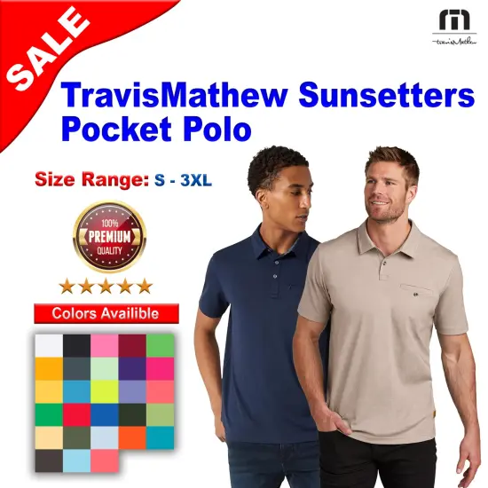 TravisMathew&reg; Sunsetters Pocket Polo Portabella Hea {2}