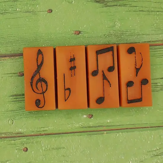 Music Wax Melt Snap Bar Silicone Mold {3}
