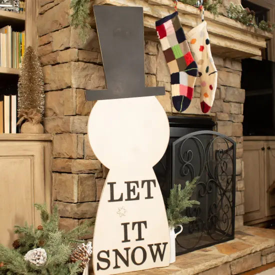 57" Snowman Porch Sign {3}