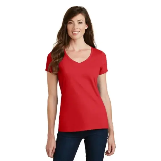 District&reg; Women&rsquo;s The Concert Short Sleeve V-Neck Tee New red {7}