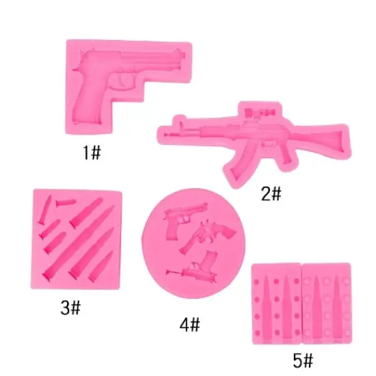 Gun Silicone Mold, Guns Silicone Mold Bundle {3}