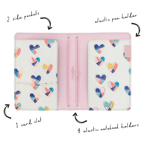 A6 Notebook and Passport Holder - Ballerina Pink {3}