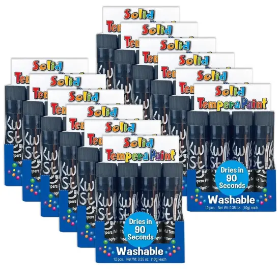 Kwik Stix Single Color Pack, Black, 12 Per Box, 12 Boxes {1}