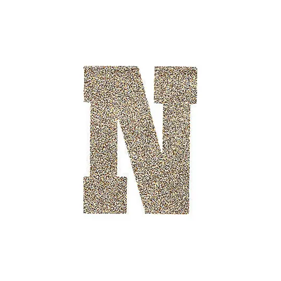 1st Birthday Gold Glitter Garland {2}