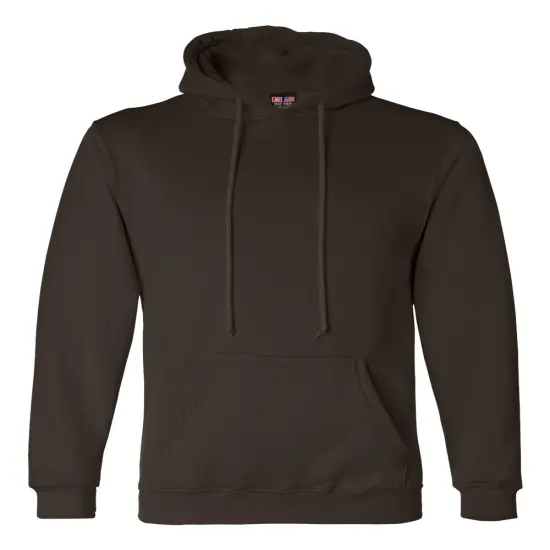 Bayside&reg; USA-Made Hooded Sweatshirt Chocolate {1}
