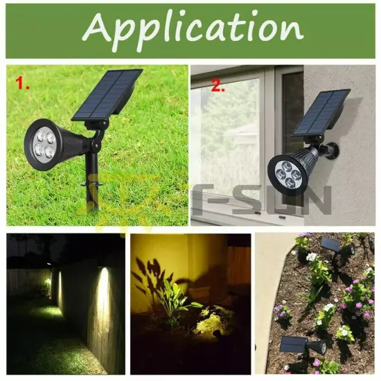 Solar Power Spot Light Outdoor LED Garden Security Lawn Landscape Path Wall Lamp {2}
