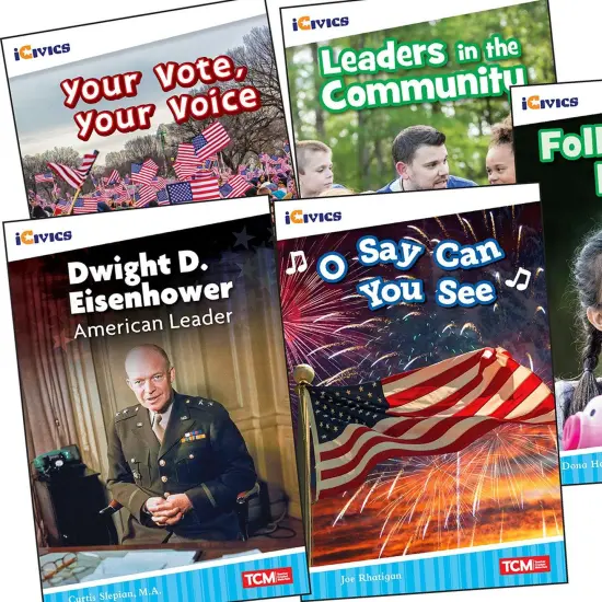 iCivics Grade 2: Leadership & Responsibility 5-Book Set + Game Cards {2}