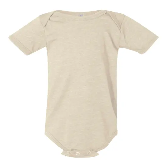 BELLA + CANVAS&reg; Short Sleeve Infant Jersey One Piece Heather Dust {1}