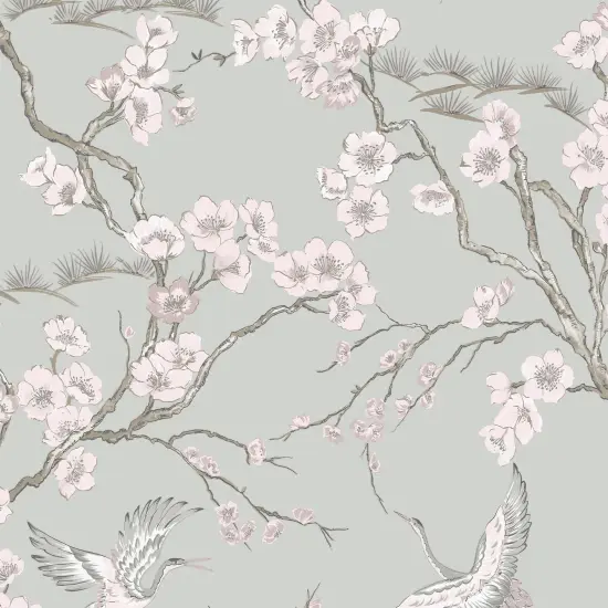 Transform Heron Grey Peel and Stick Wallpaper {2}