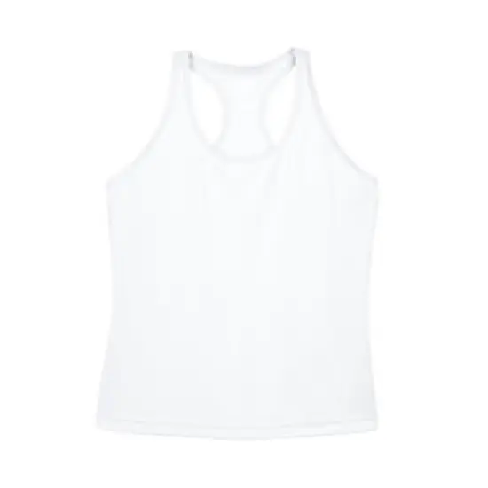 Team&reg; Ladies Zone Performance Racerback Tank White {1}