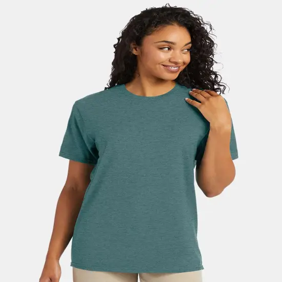 Hanes&reg; Perfect T-Shirt Crewneck Short Sleeve Mar Pale Violet {5}