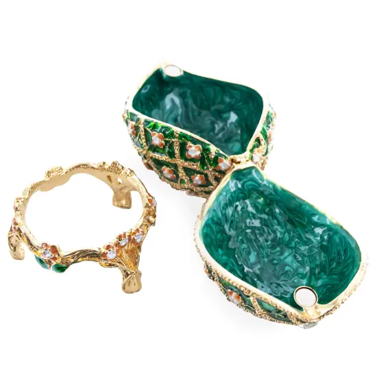 1907 Rose Trellis Royal Easter Egg 3.25 Inches {5}