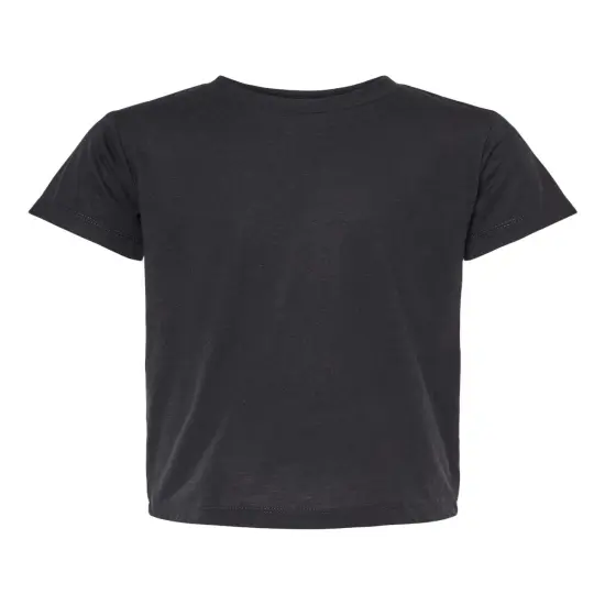 BELLA + CANVAS&reg; Toddler Triblend Crewneck Short sleeve Tee Solid Black Triblend {1}