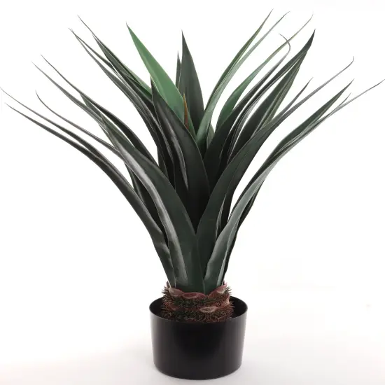 30-Inch Artificial Agave Plant in Stylish Pot | Lifelike Faux Greenery for Indoor & Outdoor D&eacute;cor | Low Maintenance & Realistic Design | Floral Home by Artificial Flowers {2}