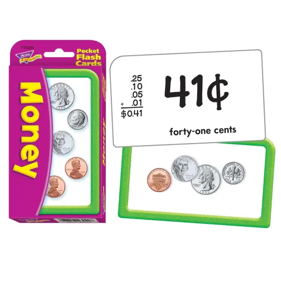 Money Pocket Flash Cards, 6 Packs {4}