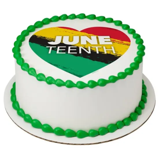 Juneteenth Edible Cake Topper Image 7.5" Round {1}