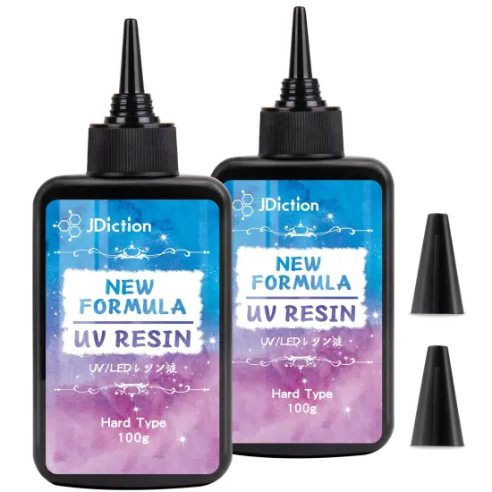 200g UV Resin, New Formula Crystal Clear UV Resin Solar Cure Sunlight Activated Hard UV Resin Kit for Jewelry Making, Casting and Coating DIY Crafts {2}