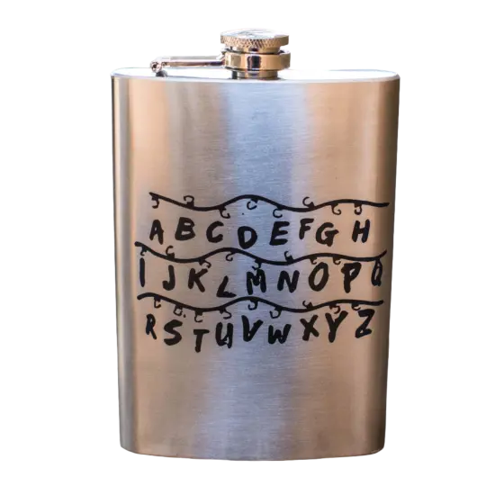 8oz Alphalights Stainless Steel Flask {4}