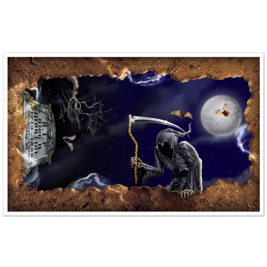 Beistle - Open Grave Insta-View - 3' 2" x 5' 2" - 6 Pack {1}