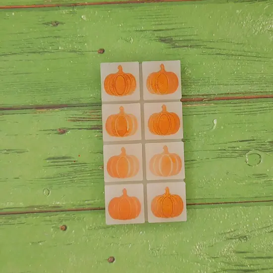 Pumpkins Wax Melt Snap Bar Silicone Mold {2}