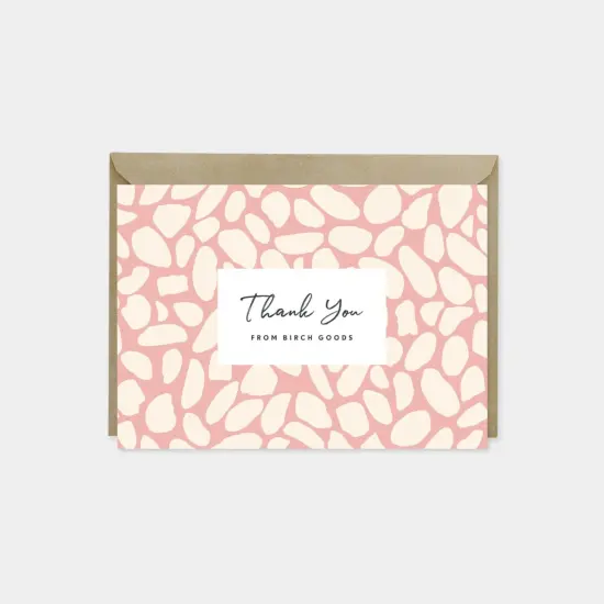 Pebble Custom Thank You Card {1}