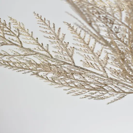 24" Faux Metallic Platinum Cedar Stem {2}