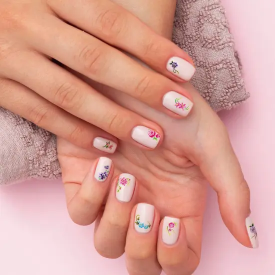 Wrapables Floral Water Slide Nail Art Decals Water Transfer Nail Decals (11 designs/220 Nail Decals) {3}